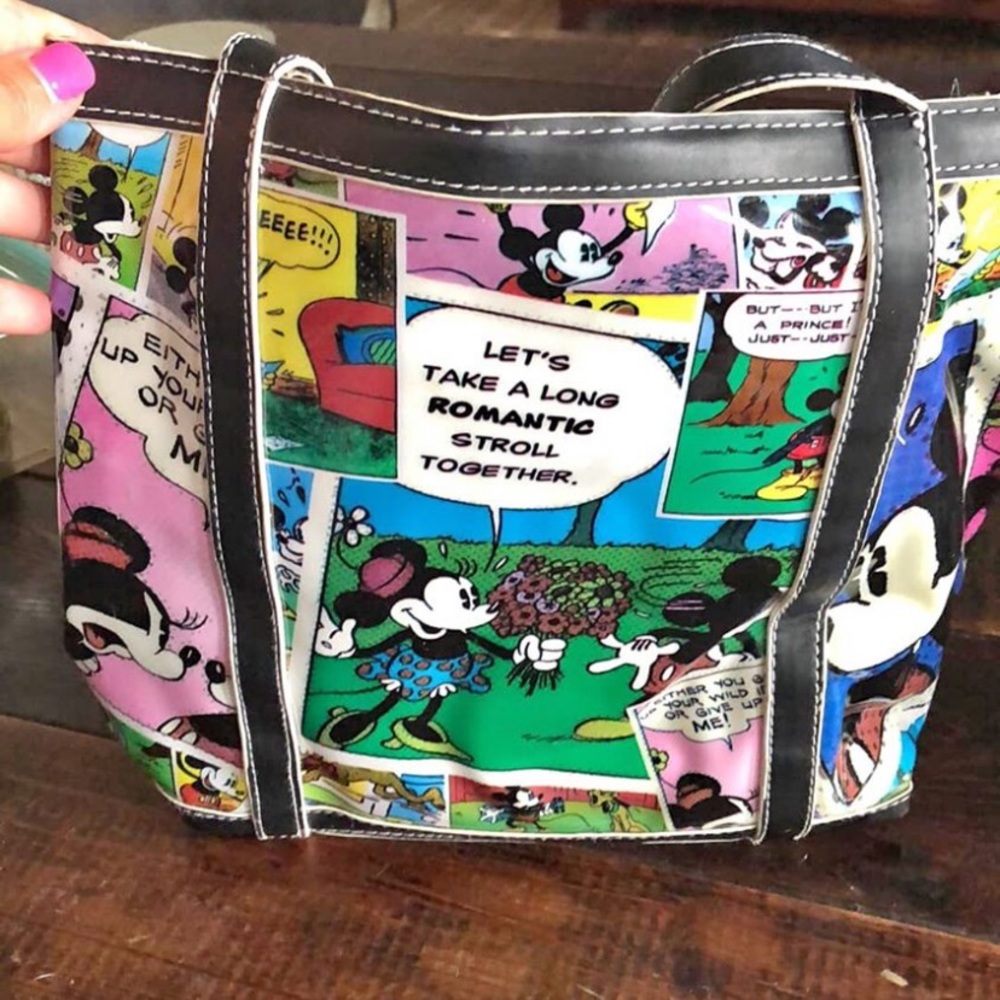 RARE Disney Mickey Minnie Mouse Comic Tote bag